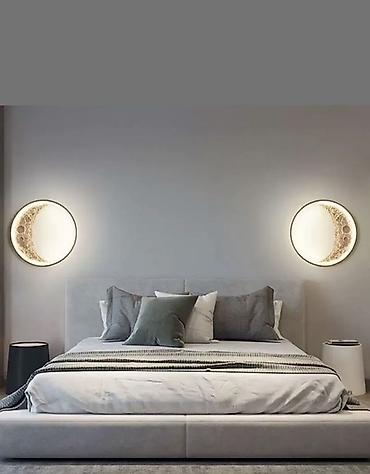 Бра и настенные светильники: Настенный светильник «Луна» с 3D-рельефом лунной поверхности - Тип — 2