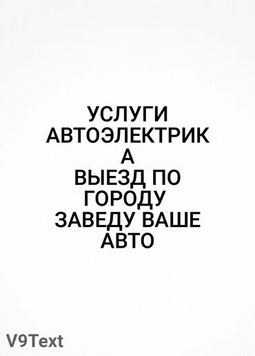 СТО, ремонт транспорта: Услуги автоэлектрика, с выездом
