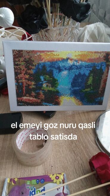 Xidmətlər: Əl işi qaşlı tablo satisda