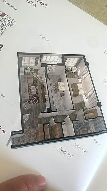 квв: 2 комнаты, 90 м², ул. Матросова Элитка, 15 этаж, ПСО (под самоотделку) — 3