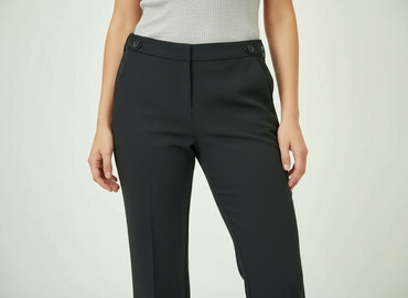 legginsy strong point double push up: Material trousers for women, size L (EU 40)