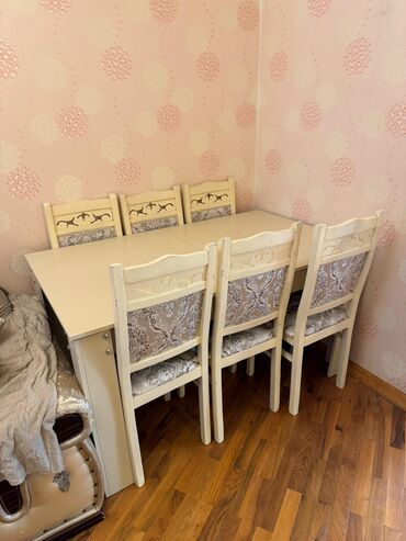 стулья недорого: Masa dəsti satılır 220₼. Yaxşı vəziyyətdədir. 6 oturcağı var.Ünvan