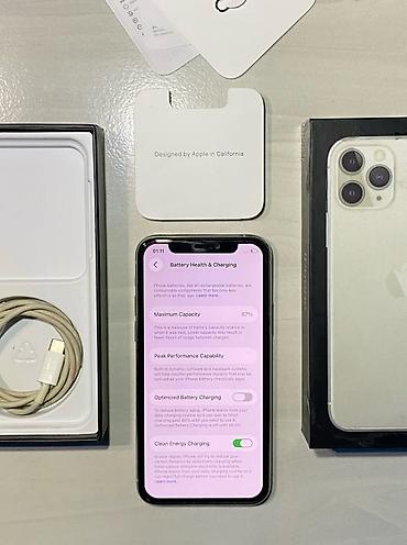 iphone 11 pro ekranı: IPhone 11 Pro, 256 GB, Gümüşü, Zəmanət, Kredit, Simsiz şarj — 5