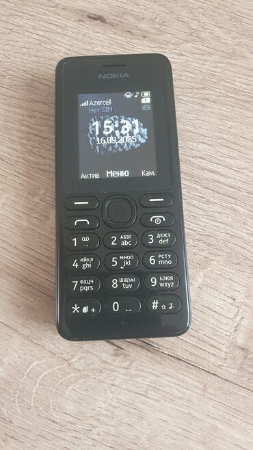 телефон fly включение: Nokia 106, rəng - Qara, İki sim kartlı