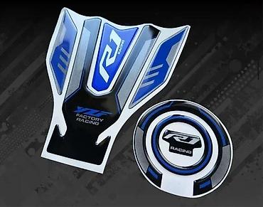 Delovi za motocikle: Tank pad štitnik čepa Yamaha R1 komplet -2442 📌 Opis: Nalepnice za — 1