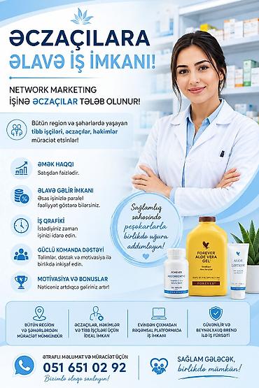 serbiyada is: Əczaçı tələb olunur, İstənilən yaş, 1-2 illik təcrübə, Dəyişən qrafik — 1