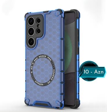 samsung a35 ekran: Samsung Galaxy s24 Ultra üçün qoruyucu telefon qabı - Rəng: Mavi