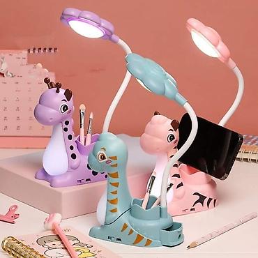 bed: ❄️ 3 u 1 Dinosaurus stona lampa / Oštrač za olovke i organizator za — 1