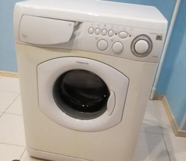 аристоны: Кир жуучу машина Hotpoint Ariston, Колдонулган, Автомат, 5 кг чейин, Толук өлчөм