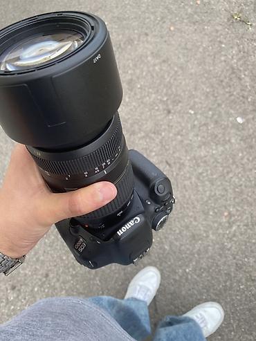direksiyon set: Canon 600D + 18-135 lens set herseyi var adaptir batareka ciddi — 3
