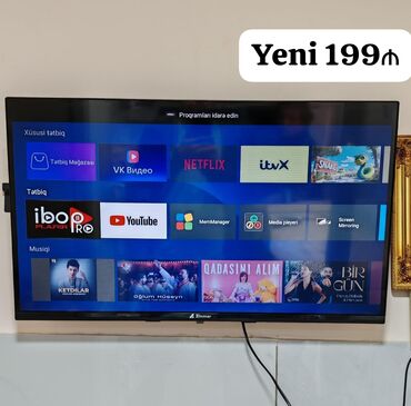 samsung galaxy tab s8: Yeni Televizor 200₼ 82 ekran smart 2 aydı alınıb çatdırılma pulsuz