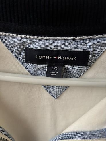 белые мужские джемперы: Мужская толстовка, Tommy Hilfiger, L, цвет - Белый — 3