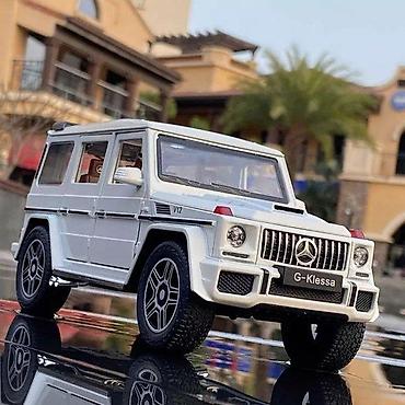 moose jakne: Mercedes AMG G63 1:32 – metalni autić (beli) Mini verzija prestižnog — 1