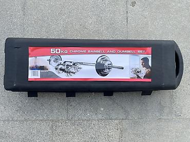 Məhsul: 50 kq xrom ştanq və dambıl dəsti (barbell & dumbbell set) lalafo.az -da Məhsul: 50 kq xrom ştanq və dambıl dəsti (barbell & dumbbell set)