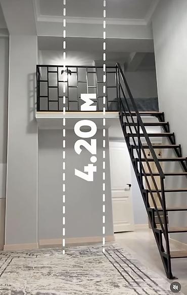 двух уровневая квартира: Студия, 40 м², Аламедин-1 мкр Элитка, 7 этаж, Свежий ремонт — 3