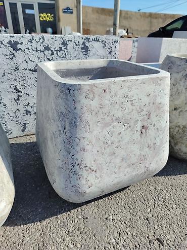 caxmaq daşı: Beton dekorativ güldan/çiçək qabları - Material: yüksək möhkəmliyə — 3