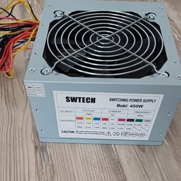 ucuz kompüter qiymetleri: Qida bloku 450 W, İşlənmiş