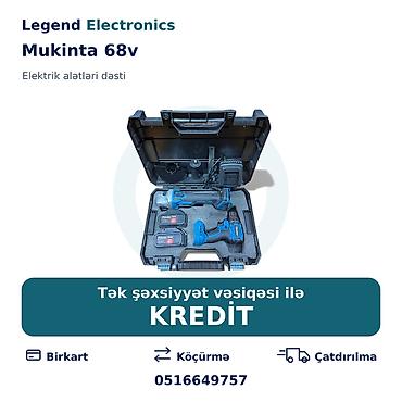 kreditle drel: Elan başlığı: Elektrik alətləri dəsti Mukinta 68v Elektrik alətləri — 1