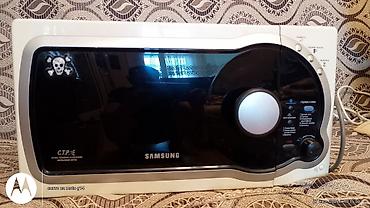 samsunk: Mikrodalğalı soba Samsung, Ayrıca dayanan, Mikrodalğalar ilə, rəng - Ağ, İşlənmiş — 1