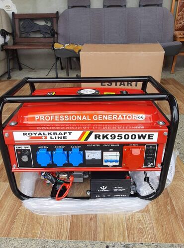 Agregati: Agregat za struju "ROYAL KRAFT" PROFESIONAL Benzinac 6L-12H 9.5kw 3 — 1