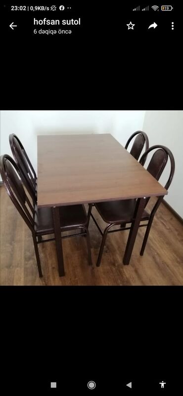 Sifarişlə masa və oturacaq dəstləri: Stol, stul, Masalar, Oturacaqlar, stul dəsti var Modellər coxdur Rəng — 24