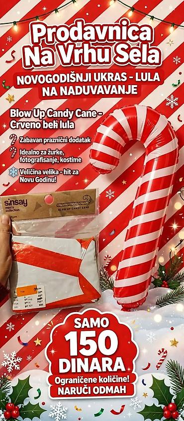stolovi za terase i baste: Novogodišnji ukras – lula na naduvavanje, u prepoznatljivom — 1