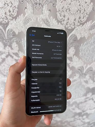 iphone xs telefon: IPhone Xs Max, 256 GB, Ağ, Simsiz şarj — 9