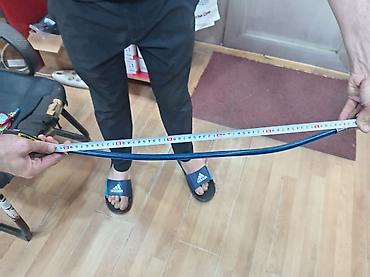 Velosiped aksesuarları: Məhsul: Velosiped üçün açarlı kabel qıfıl - Rəng: mavi, şəffaf — 4