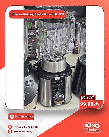Blenderlər: Duvel DL-013 kokteyl blenderi - Şüşə qab: davamlı qalın şüşədən — 1