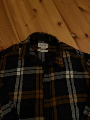 ağ sarocka: Мужская рубашка, Zara, M, цвет - Серый