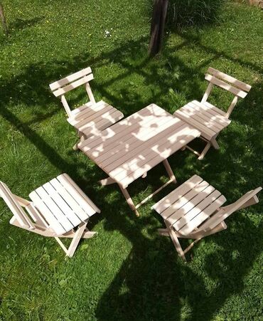 zelene stolice: Garden set, Wood