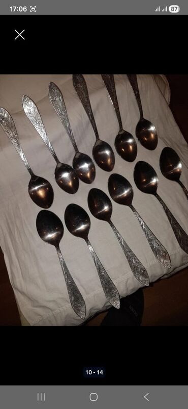 Qaşıqlar: Xörək qaşığı. Nerj. 12 ədəd. Təzə. Rusiya istehsalı. Qiyməti - 45 — 9