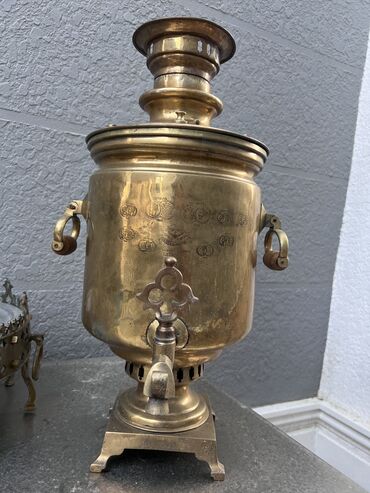 samovar mis: Antikvar samovar "Vasiliy Pavlovic Batashev" Batashev fabrikasindan