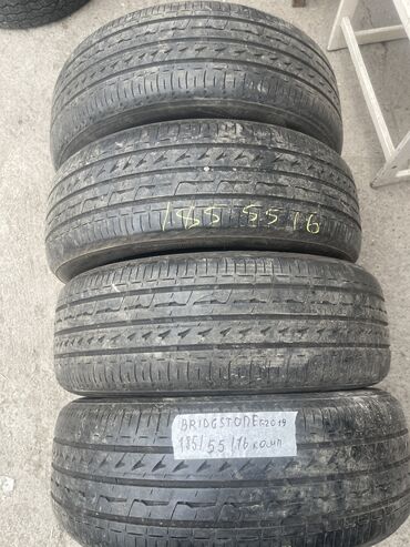 Шины: Шины 185 / 55 / R 16, Лето, Б/у, Комплект, Легковые, Япония, Bridgestone