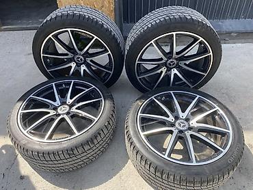 r19 mers: Комплект из 4 легкосплавных дисков с шинами для Mercedes-Benz. Диски — 2