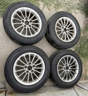 Колеса в сборе 215 / 60 / R 16, Зима, Б/у, Комплект, Легковые, Литые, отверстий - 5 at lalafo.kg Колеса в сборе 215 / 60 / R 16, Зима, Б/у, Комплект, Легковые, Литые, отверстий - 5