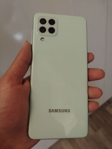 filəş kart: Samsung Galaxy A22, 64 ГБ, цвет - Белый, Сенсорный, Две SIM карты