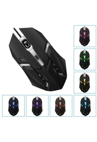 Настольные ПК и рабочие станции: HADRON Hdg20 Gaming mouse 1000-5000 DPI Rəngi dəyişilir USB Yalnız