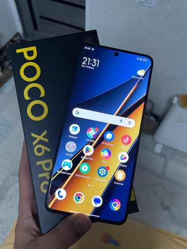 зарядка на айфон бишкек цена: Poco X6 Pro 5G, Колдонулган, 512 ГБ, түсү - Кара, 2 SIM