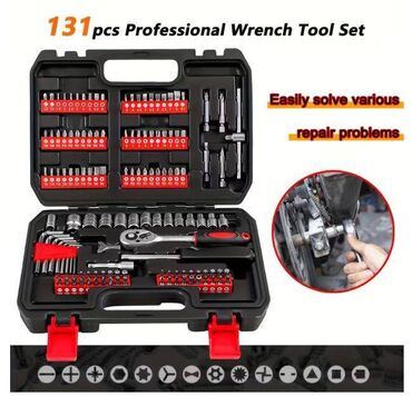 Setovi ručnog alata: Set nasadnih ključeva i bitova 1/4" – 131 komada u koferu - — 8