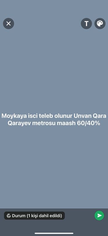 2 ci növbə iş elanları: Автомойщик требуется, Вахтовый метод, Полный рабочий день