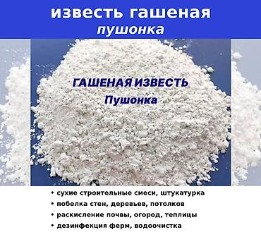 гидроксид калия цена: Гашеная известь (пушонка) Ca(OH)₂ ≥ 90% — от производителя в Бишкеке — 1
