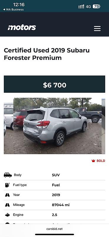 Subaru: Subaru Forester: 2019 г., 2.5 л, Вариатор, Бензин, Кроссовер — 9