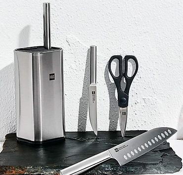 мясной нож: Набор ножей с подставкой HuoHou Stainless Steel Kitchen Knife Set — 2
