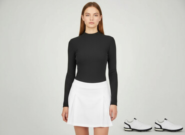 gruby bialy golf: Selfieroom, Women`s golf, size S
