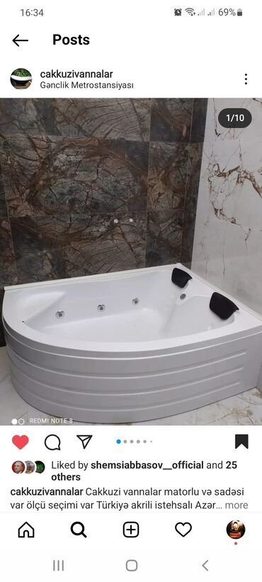 Vannalar: Yeni Vanna, Akril, Pulsuz çatdırılma -da lalafo.az — 25 Vannalar: Yeni Vanna, Akril, Pulsuz çatdırılma — 25