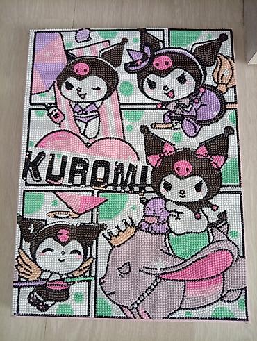 авто эмаль: Алмазная мозаика (готовые картины) - Картина 1: Kuromi — яркий постер — 1