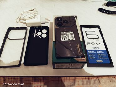 поко ф6 цена в бишкеке: Tecno Pova 6 Pro 5G, Жаңы, 256 ГБ, түсү - Кара, 1 SIM, 2 SIM