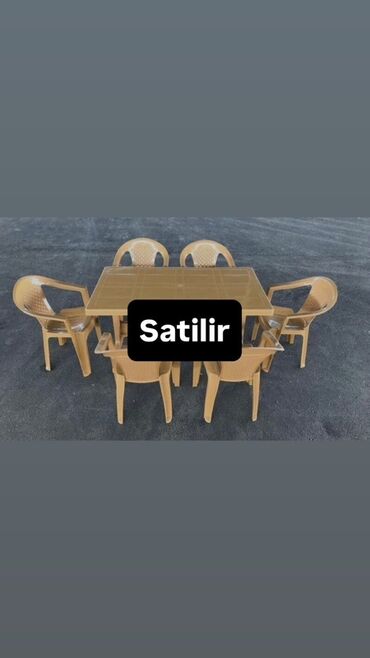 продаю айфон 6: Balkon üçün, Açılmayan, Dördbucaq masa, 6 stul