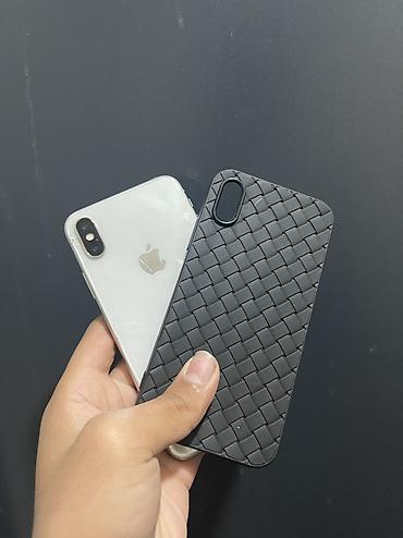 Apple iPhone: IPhone X, Б/у, 64 ГБ, Белый, Чехол, 100 % — 5